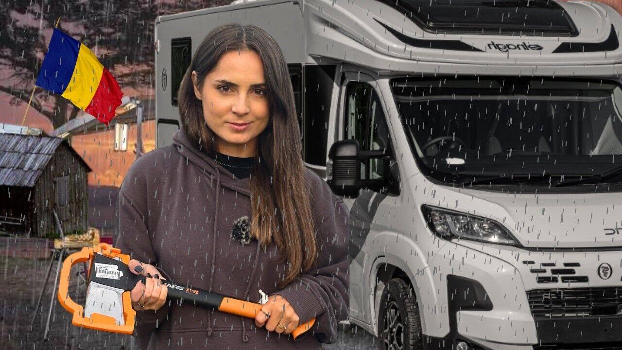 Autorulota SMP Travel în Pasul Prislop, cadru din vlogul 2 Hoinari